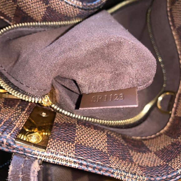 Marylebone PM Brown Damier Ebene Canvas Tote - Picture 7 of 8